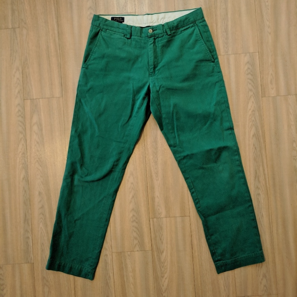 Men's Polo Ralph Lauren Kelly Green Chinos 33x30